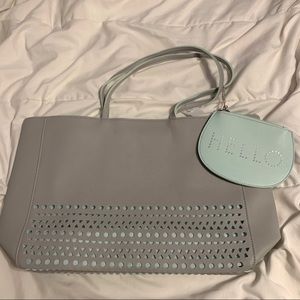 cute tote bag & matching makeup bag!!